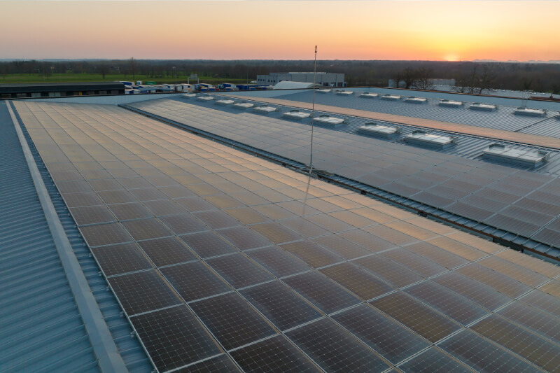 Adding solar panels to warehouse roofs